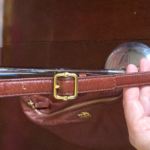 Coach Madison Haley Brown Leather Hobo Bag - Picture 5 of 9